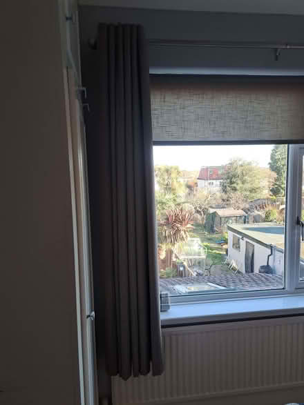 Photo of free Grey/fawn curtains (Abbey Wood DA17) #3