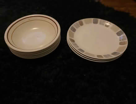 Photo of free Bowls, side plates & a cup (Manchester M9) #1