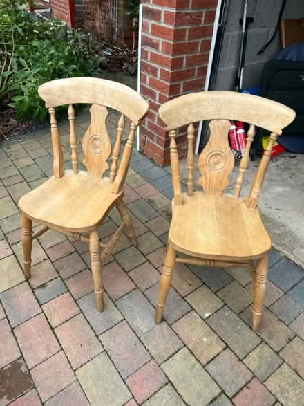 Photo of free 2 wooden chairs (Brownsover) #1