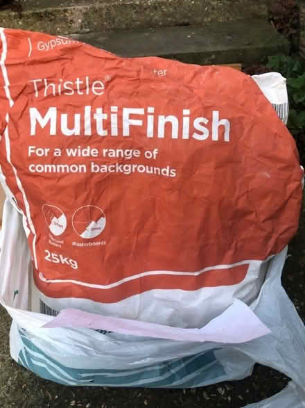 Photo of free Thistle MultiFinish plaster, half bag, dry (Hastings TN35) #1