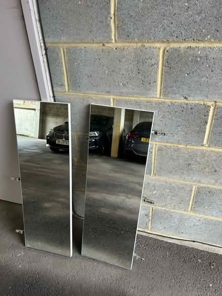 Photo of free mirror glass doors x 2 (Coxheath) #1