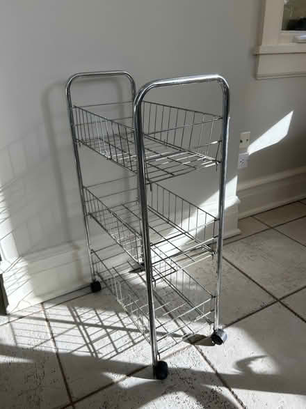 Photo of free 3tiered metal cart on wheels (NW Evanston) #3