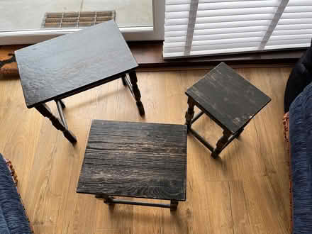 Photo of free Nest of small chair side tables (Hillcliffe WA4) #3