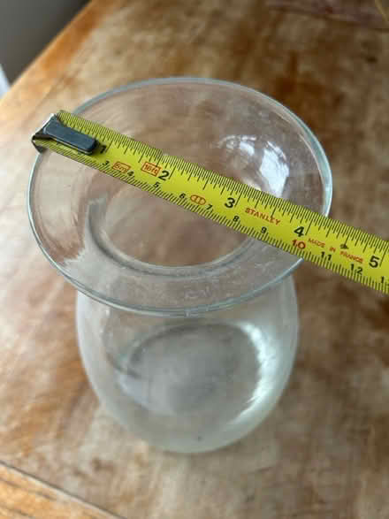 Photo of free Large round base glass vase (Royston, by the station (SG8)) #2