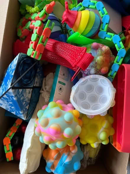 Photo of free Box of fidget toys (Chesterbrook Rd and Albemarle) #1