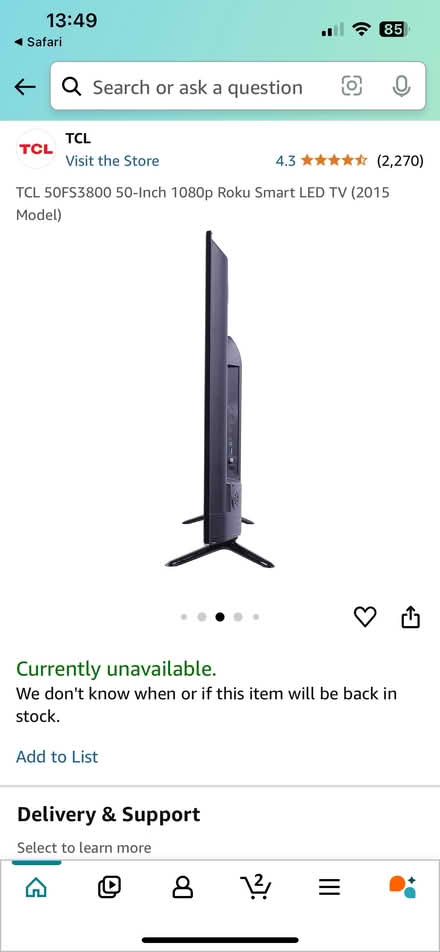 Photo of free 50-inch TCL Roku TV (UWS / 71st) #4