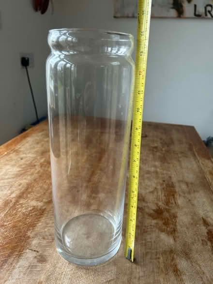 Photo of free Tall glass vase (Royston, by the station (SG8)) #4