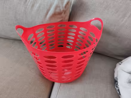 Photo of free Small red plastic basket w. handles (Midtown/Boulevard Park) #1