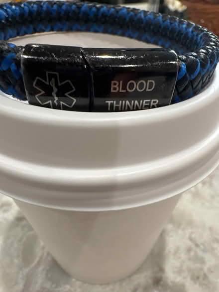 Photo of free Medic Alert Bracelet BLOOD THINNERS (S Bellmore) #1