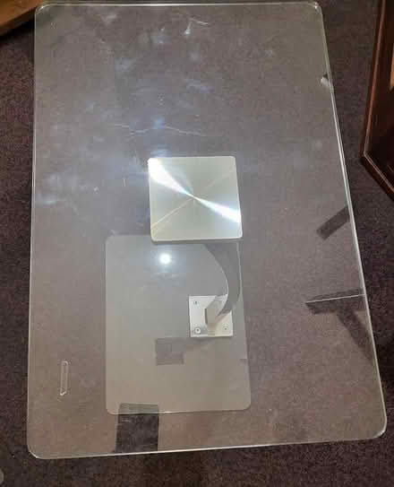 Photo of free 2 Glass side tables (Wigston LE18) #1