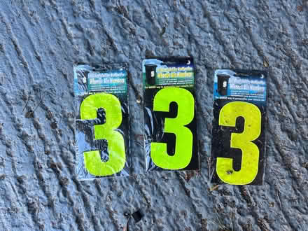 Photo of free Number 3 Wheelie Bin Stickers (GU15) #1