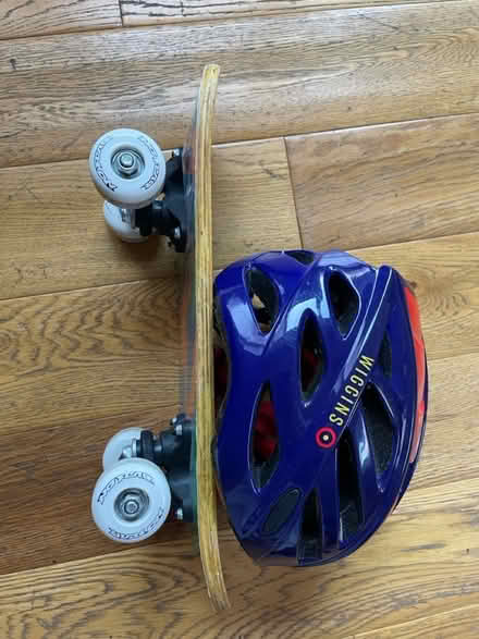 Photo of free Small skateboard and bike helmet (Gerrards Cross SL9) #2