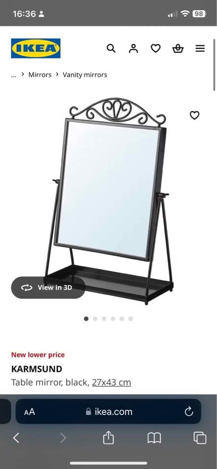 Photo of free Table mirror Ikea (High Barnet - EN5) #2