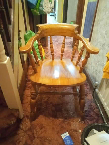 Photo of free Two pine chairs (Salfords) #2