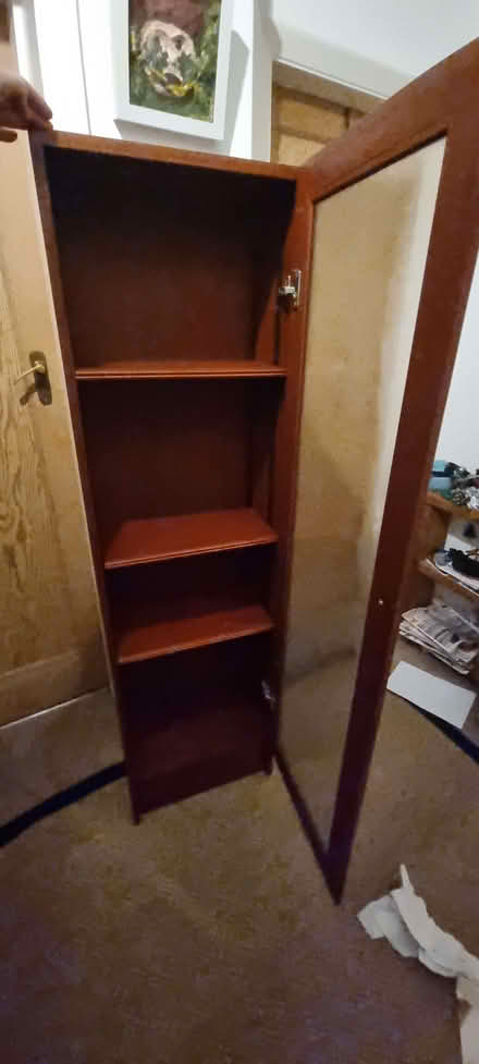 Photo of free Glass fronted book case - adjustable shelves (Southwell NG25) #2