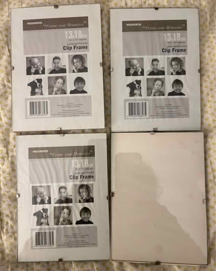 Photo of free Four 13 x 18 cm clip frames (Heronsgate end of Chorleywood) #1