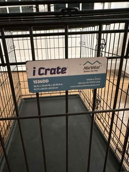 Photo of free Dog crate - medium (Winchester MA) #3