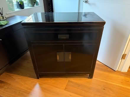 Photo of free Black lacquer cabinet (Highbury Barn N5) #1