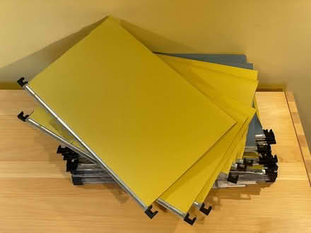 Photo of free 33 x Hanging file holders for filing cabinet 37x24cm (Oxenholme LA9) #1