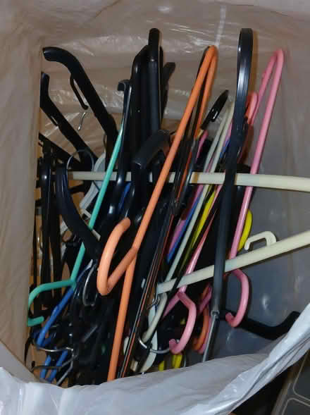 Photo of free Bag of coat hangers (Tamworth, Staffordshire.) #1