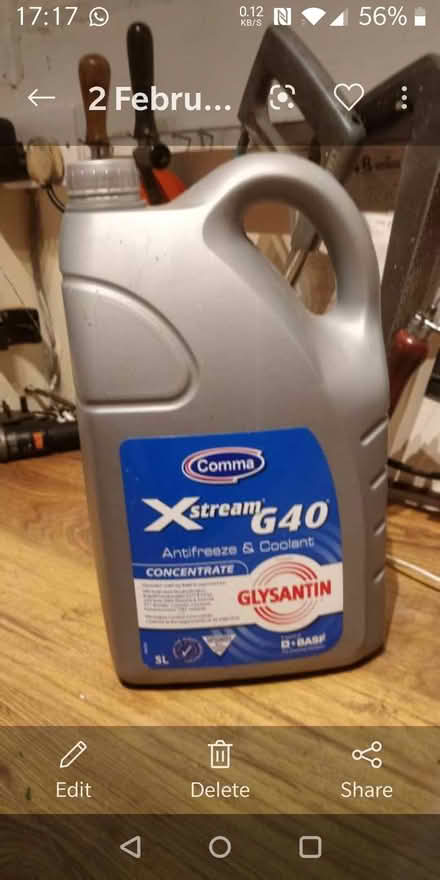 Photo of free car coolant antifeeze concentrate pink. 5L (Ivy Farm SK11) #1