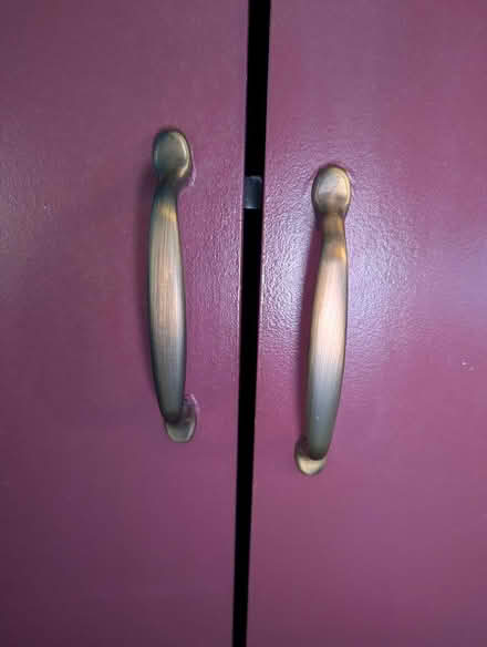 Photo of free Purple/burgundy cabinet (Elkton Heights neighborhood) #2
