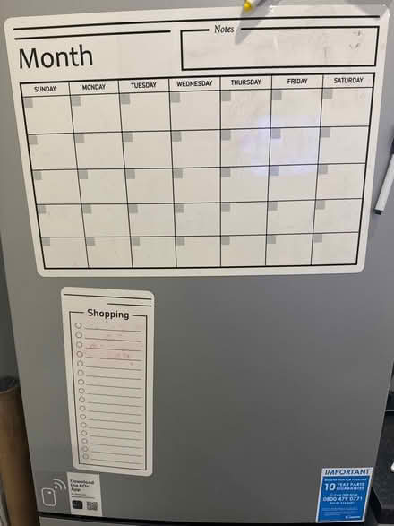 Photo of free Fridge magnetic calendar and notes (Croydon) #1