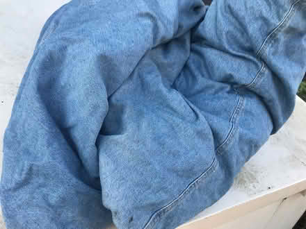 Photo of free Blue denim bean bag (Shipley, BD18) #1