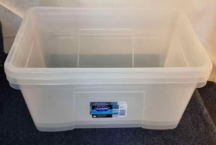 Photo of free Large plastic storage boxes (King's Cross WC1X) #1