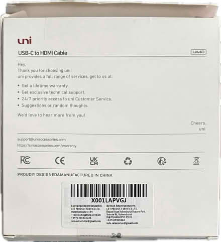 Photo of free Usb c to HDMI cable. 1.8m (Burnage, M19) #2
