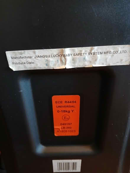 Photo of free Baby car seat (Woolverton BA2) #4
