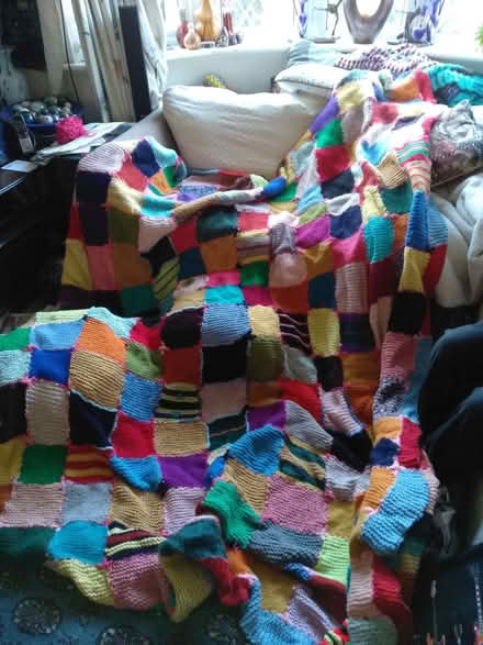 Photo of free Ex-large knitted blanket ? Animals (Gidea Park RM11) #1