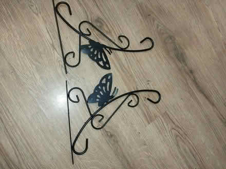 Photo of free 2 metal wall hanging basket hooks (Bloxwich.walsall) #1