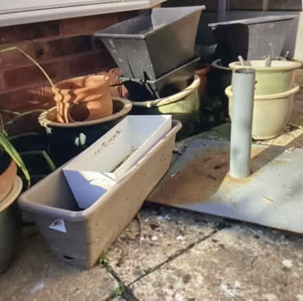 Photo of free Various garden pots/parasol stand (Cheltenham) #4