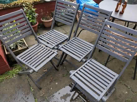 Photo of free 4 garden chairs (ratho eh28) #1