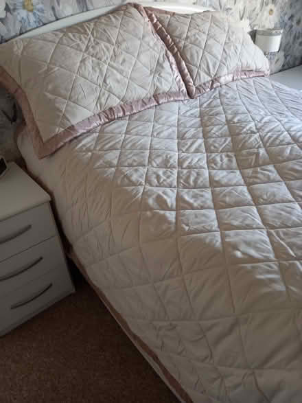 Photo of free Quilted Bedcover Plain Beige (CT6) #1