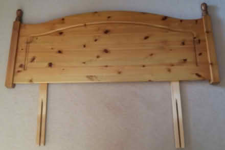 Photo of free Headboard (wooden) for small-sized double bed: 127cm x 49cm (Malvern Wells WR14) #1