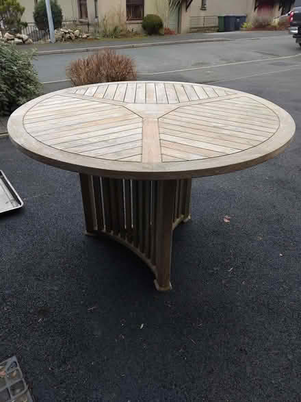 Photo of free Patio Table (Teak) (Netherfield, Kendal LA9) #1