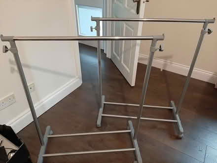 Photo of free Two extendable clothes rails (Delgany) #1