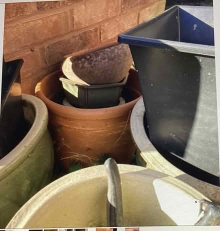 Photo of free Various garden pots/parasol stand (Cheltenham) #2