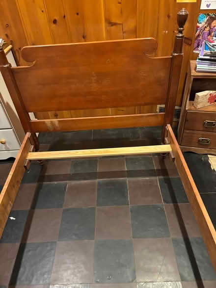 Photo of free Wooden twin bed frame (AU Park, DC) #2