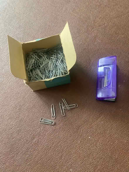 Photo of free Paper clips & 2 hole punch (Marlow Bottom SL7) #1