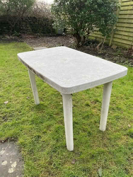 Photo of free Plastic garden table (Warton LA5) #2