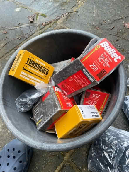 Photo of free Bucket of deck fixings and screws (GU5 Gomshall) #3