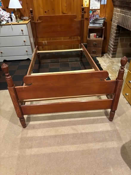 Photo of free Wooden twin bed frame (AU Park, DC) #1