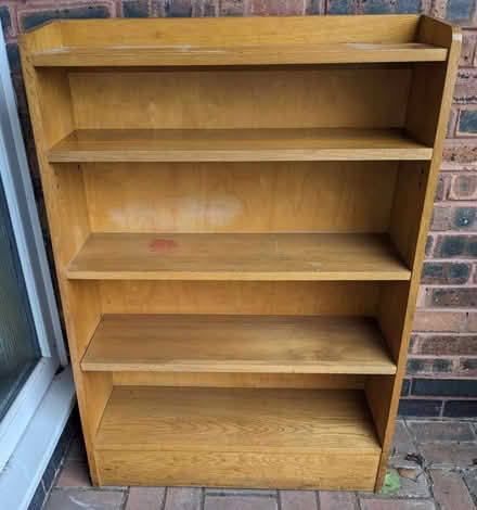 Photo of free Wooden bookcase (Lower Penwortham PR1) #1