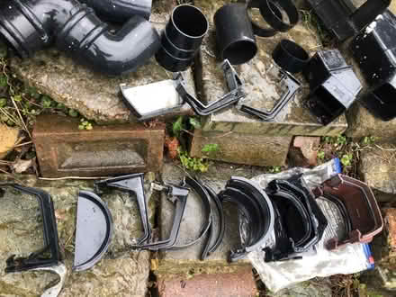 Photo of free Guttering: brackets, adaptors, offcuts, rain diverter (Hastings TN35) #2