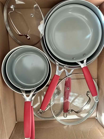 Photo of free Non Stick Pans & Covers (Melrose MA near Malden line) #1