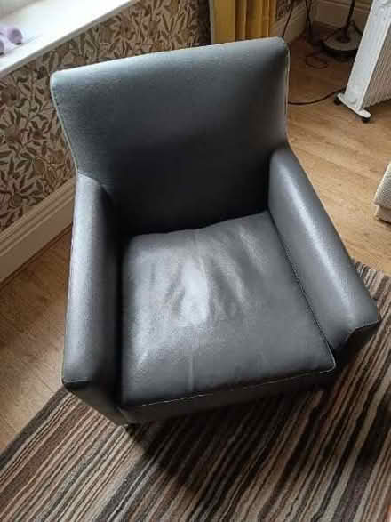 Photo of free Faux leather armchair (Crookes) #1