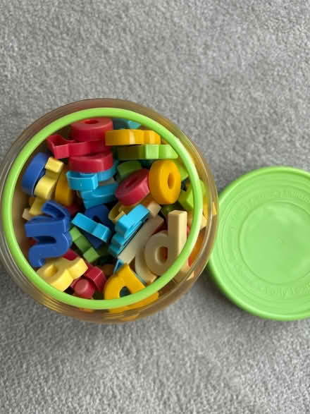 Photo of free Pot of magnetic lowercase letters (Broad Blunsdon SN26) #2